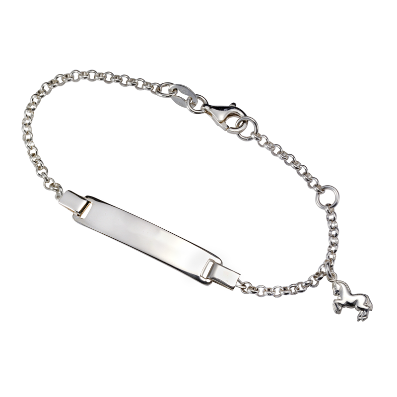 Armband mit Pferd aus 925/- Silber