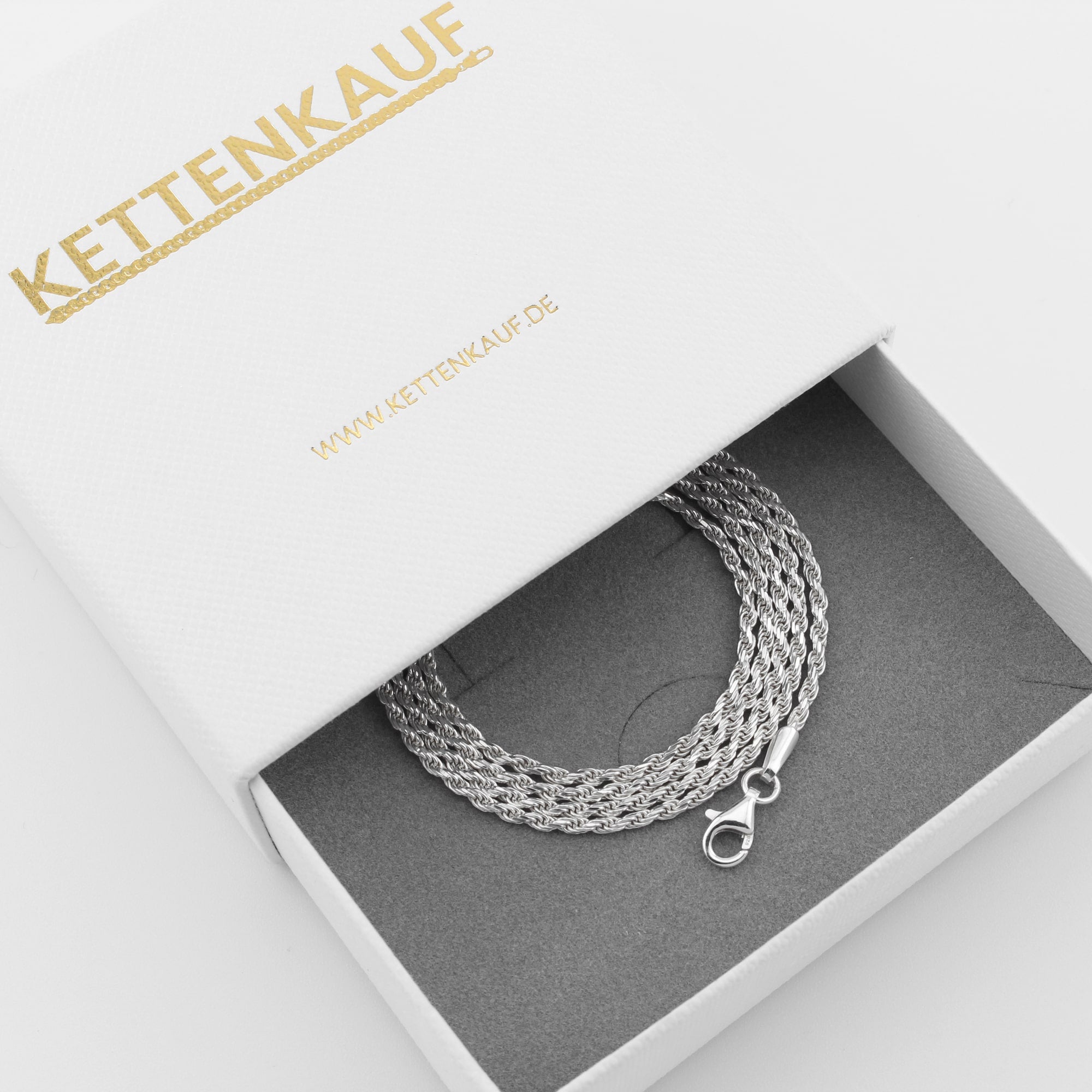 Kordelkette 1,8 mm aus 925er Silber