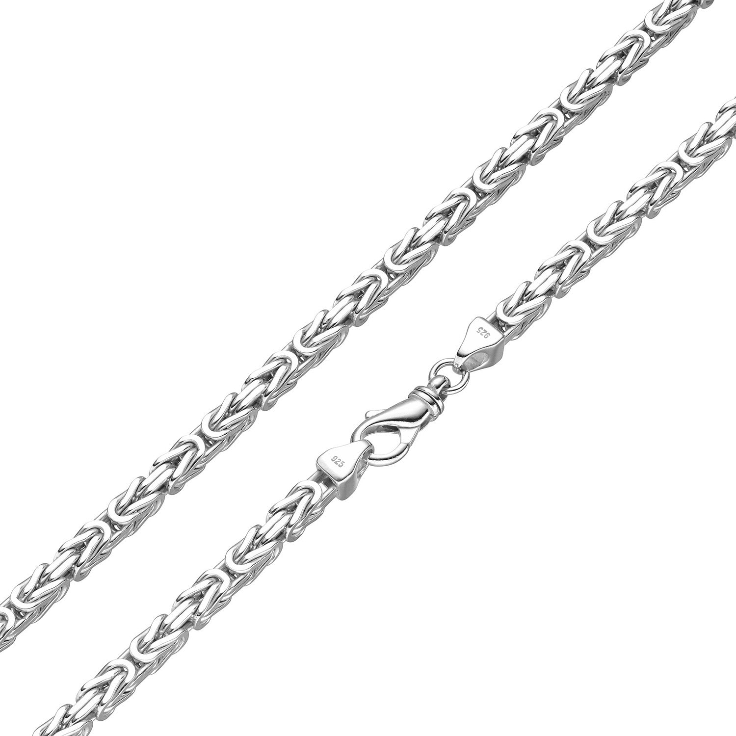 6mm Königskette 925 Silber Halskette