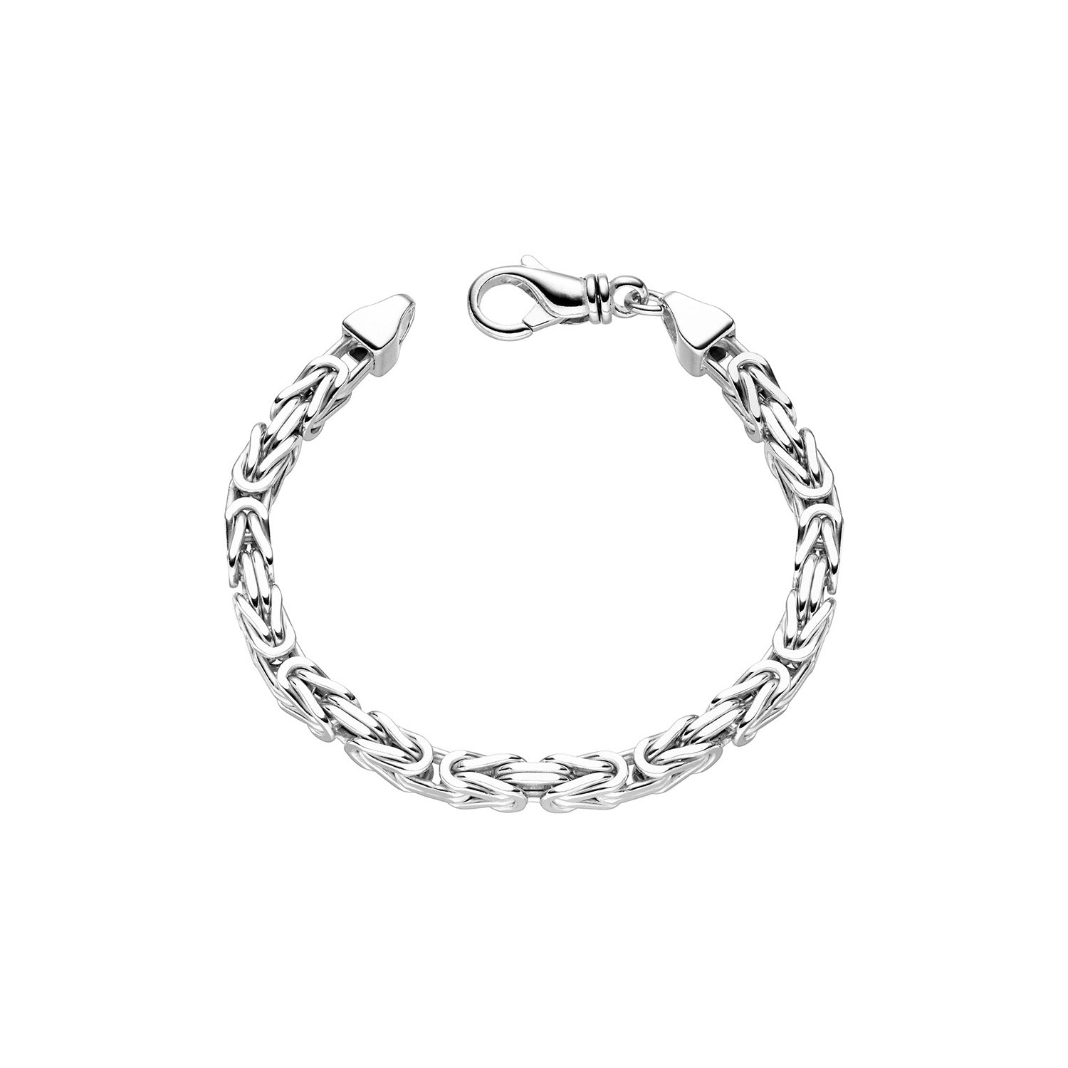 6mm Königskette 925 Silber Armband