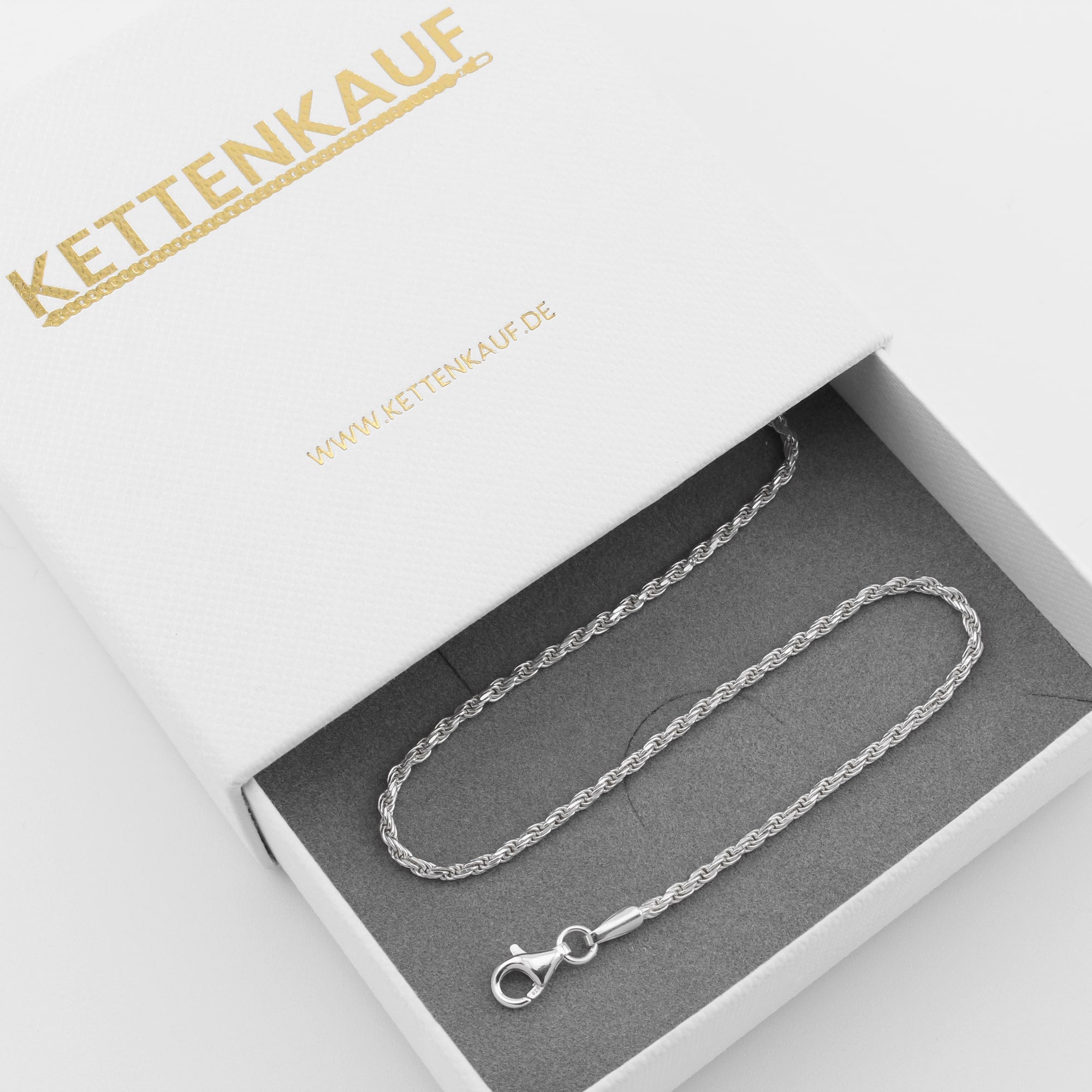 Kordelkette 1,8 mm aus 925er Silber