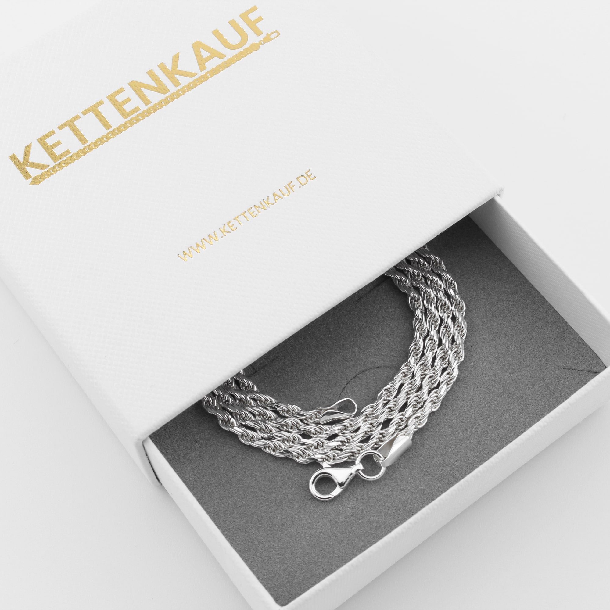 Kordelkette 2,8 mm aus 925er Silber