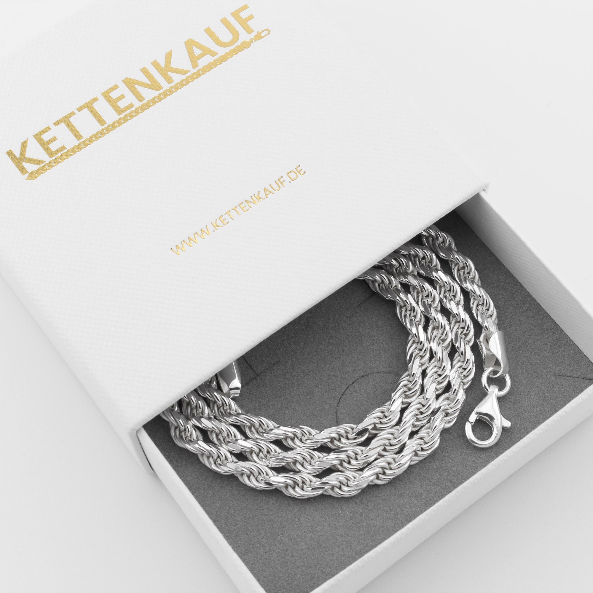 Kordelkette 4,8 mm aus 925er Silber