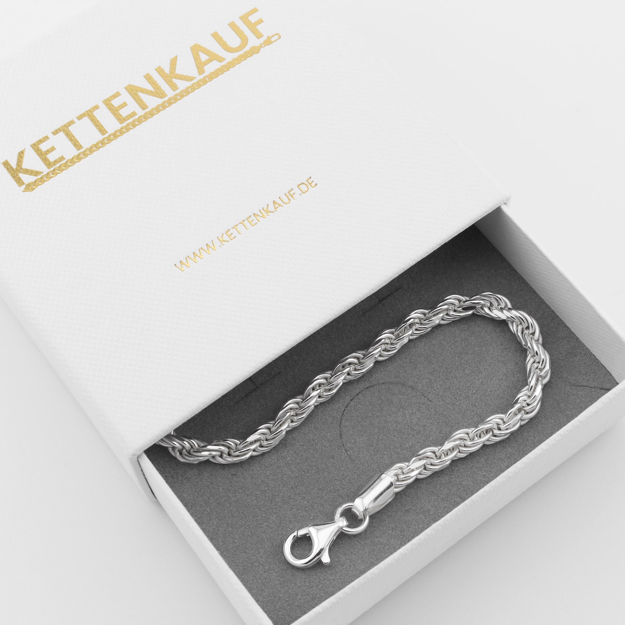 Kordelkette 4,8 mm aus 925er Silber