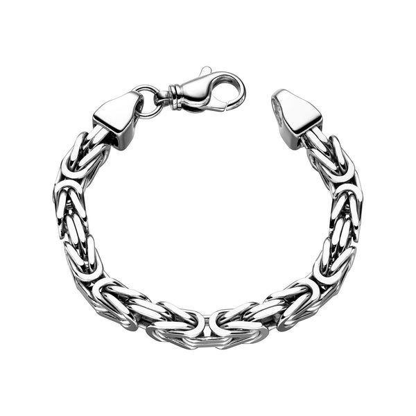Königsarmband 8mm Rhodiniert aus 925er Silber