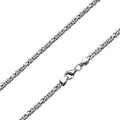 Königskette 2,2mm Rhodiniert aus 925er Silber