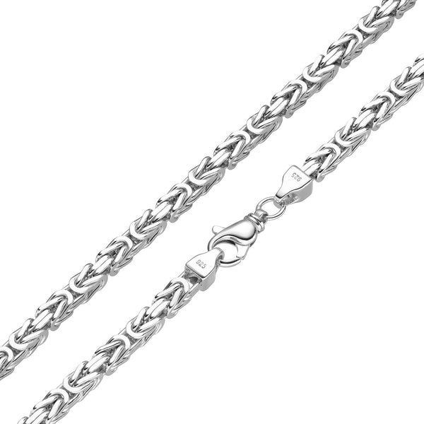 7mm Königskette 925 Silber Halskette