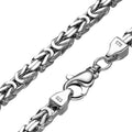Königskette 7mm Rhodiniert aus 925er Silber