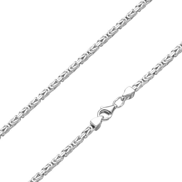 2,2mm Königskette 925 Silber Halskette